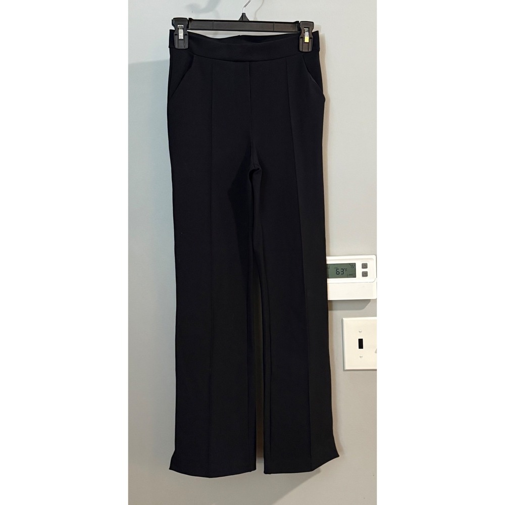 Chiara Boni La Petite Robe Trousers Women 4 Black Pintuck Stretch Flare Pants